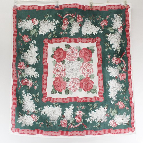 Nappe carrée vintage vert - nappe,