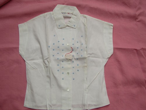 Chemisier ancien brodé - ,