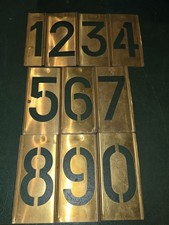 Chiffres Pochoirs En Laiton