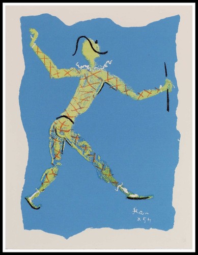 Jean cocteau arlequin - jean, :