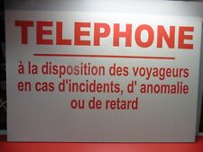 Ancien panneau SNCF -  PVC  60