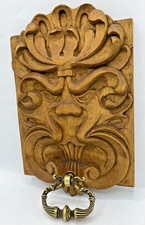 Antique french door ornament Mid-1900's woodwork bronze handle