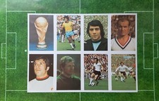 Planche KOPA PIF Coupe du monde de football 1974 Beckenbauer Muller non panini