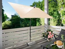 Parasol de jardin & de terrasse rectangulaire - Couleur crème - 210 centimètres