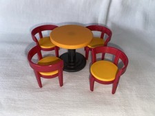 Playmobil Table Et 4 Chaises Fauteuils Maison Restaurant Hotel