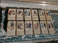 6 anciennes boîtes en tôle lithographiée, illustrée , magie