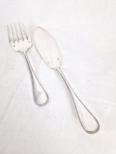 Christofle Perle Couverts à Servir Le Poisson Fourchette Couteau Métal Argenté
