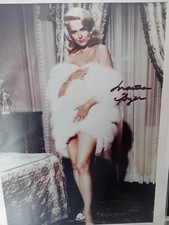Photo 8 X 10 (A4) Signee Dans Les Années 80 Par Martha Hyer.
