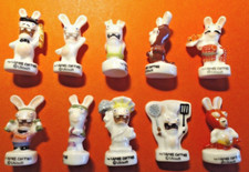 * FEVES  THE LAPINS CRETINS BOULANGERS   série complète  .. ref. B55