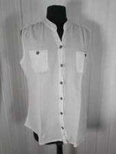 Top CHEMISIER leger BLANC DU