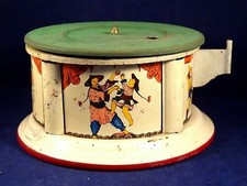 Ancien jouet musical tôle Kiddyphone gramophone pygmiphone BING Germany 1920 