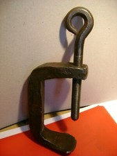 Ancien Serre-joint Acier forgé du XVIII ,hauteur 18 cm Vis 21 cm Poids 1,5 kg