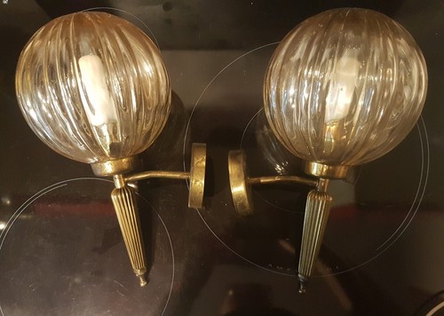 Appliques anciennes laiton - appliques,