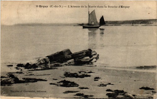 Cpa erquy attante de - erquy, l'attante