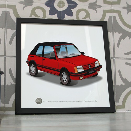 Cadre noir peugeot - cadre, cti