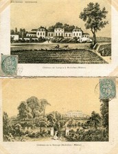 SAINT JULIEN BEYCHEVELLE LOT 2 cartes Château Illustration PLus 1 carte OFFerte