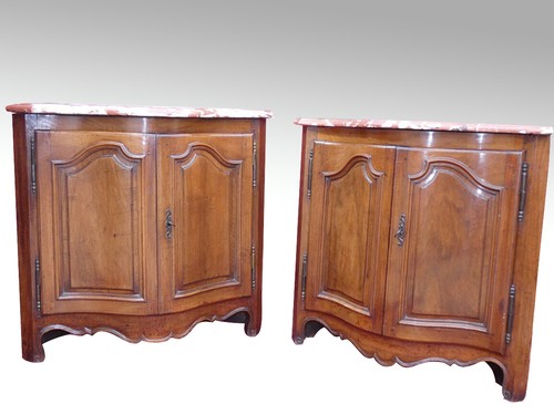 Paire encoignures louis xv - d'encoignures,