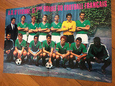 double page POSTER ) équipe ASSE ST ETIENNE Le doublé 1968
