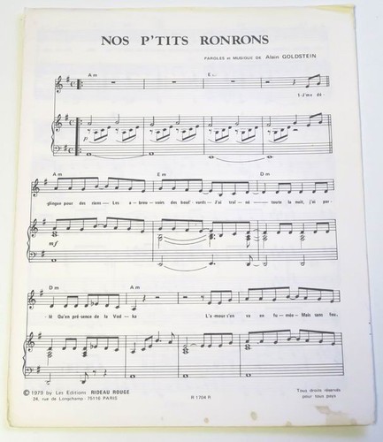 Partition sheet music - , alain