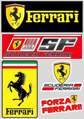 Stickers xxl vinyle f1 - 5x,