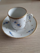 TASSE ET SOUS TASSE A CAFE EN PORCELAINE LANGENTHAL SUISSE