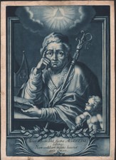 XVIIIe Rare gravure Saint