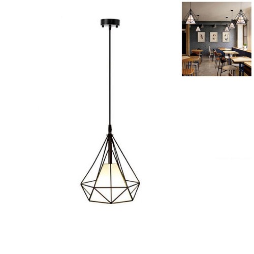 Lustre cage métal industriel - lustre,