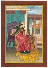 Perse Femme Peinture Main