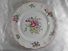 ( 500 ) ASSIETTE EN DEMI PORCELAINE OPAQUE DE LUNEVILLE KELLER & GUERIN SIGNEE