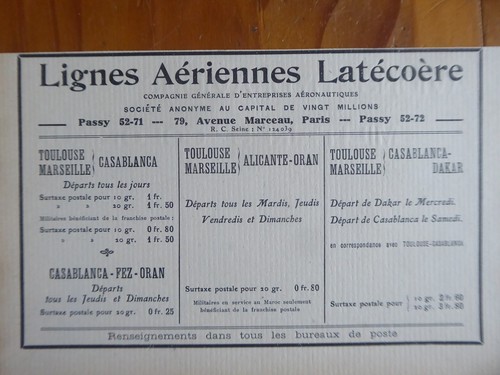 1926 pub latecoere - pub, lignes