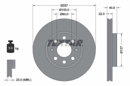 Lot disques de frein - de, 2