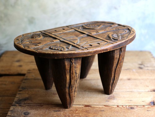 Vintage hand carved - carved, african