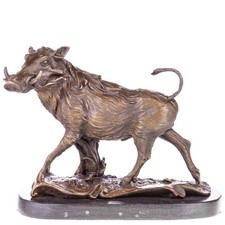 Statue Phacochère en bronze
