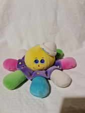 Doudou Peluche CHICCO Pieuvre Multicolore Ancien Modèle TBE 