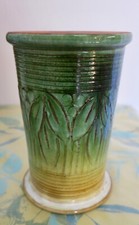 VASE BRIQUE À VIN RAFRAICHISSEUR EN CERAMIQUE TERRE CUITE EMAILLEE SIGNEE DURIEZ