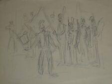 Anonyme - Dessin au crayon -