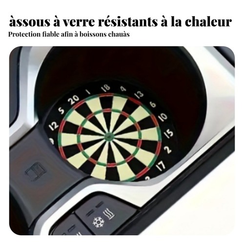 Dessous verre bois motif - dessous,