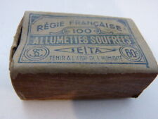 Ancienne Boite Allumettes Soufrees Seita Regie Francaise Boite Vide (car15)