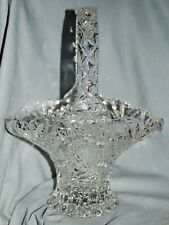 Anse Panier Cristal de Plomb, HOFBAUER Elisabethhütte, Papillon, 27 CM