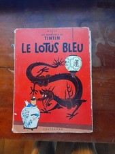 Ancienne Bd , Les aventures de Tintin     Le Lotus Bleu  casterman  1946
