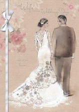 Grande carte de voeux femme de