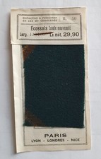 Echantillon tissu  Galeries Lafayette Ecossais Publicité Eversmart Brombelt