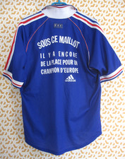 Maillot EQUIPE DE FRANCE Mondial 1998 Vintage Adidas jersey Homme - L