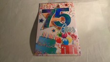 CARTE -  ANNIVERSAIRE - 75 ANS  - CARTE + ENVELOPPE - N° 168