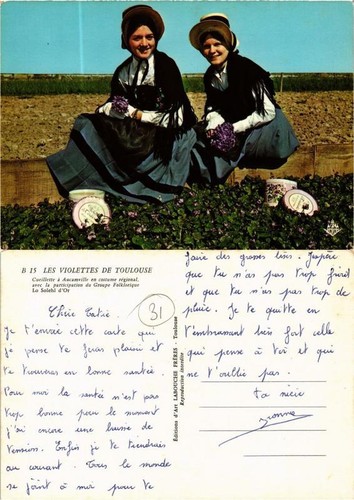 Cpm les violettes - les, de