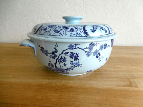Grande soupiere faience creil - grande,