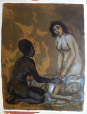 Walter SPITZER (1927-2021) LITHO ORIGINALE ECOLE DE PARIS JUDAICA POLOGNE 1965 b