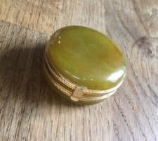 Boite A Pilules Onyx Et Metal TBE