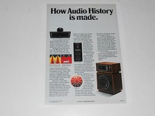 Altec Modèle 14 Haut Parleur Ad, Mantaray Avertisseur Infocus, 1 Page, 1975