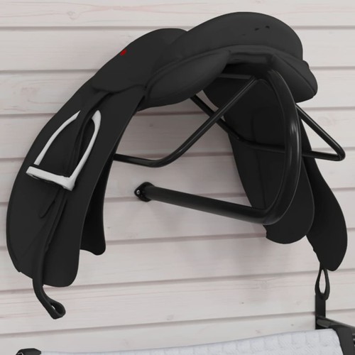 Porte selle mural noir - porte-selle,